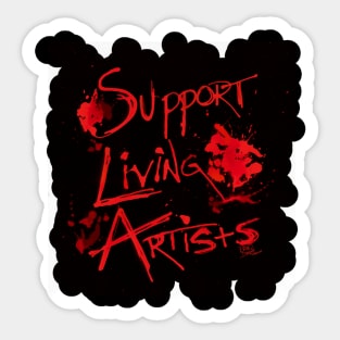 Support Living Artists (Alt version) Sticker